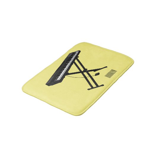 Tapis De Bain Illustration de piano clavier (Angle)