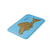 Tapis De Bain Illustration de poisson Pleco (Angle)