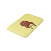 Tapis De Bain Illustration de poulet rôti (Angle)