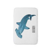 Tapis De Bain Illustration de requin marteau (Devant (Vertical))