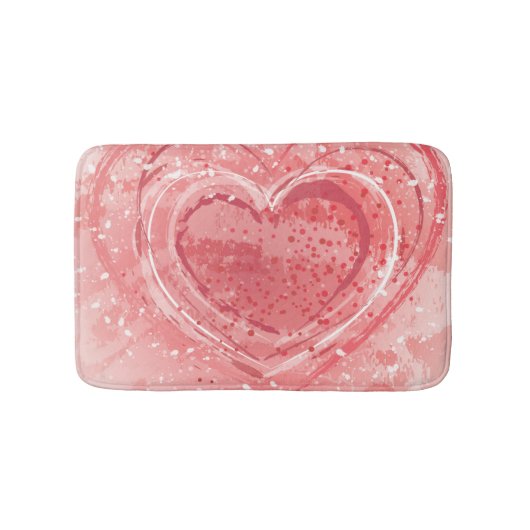 Tapis De Bain Illustration de Saint-Valentin (Devant)