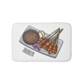 Tapis De Bain Illustration de Satay (Devant)