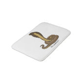 Tapis De Bain Illustration de serpent à cobra Brown (Angle)