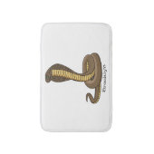 Tapis De Bain Illustration de serpent à cobra Brown (Devant (Vertical))