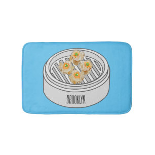Tapis De Bain Illustration de Shumai dim sum