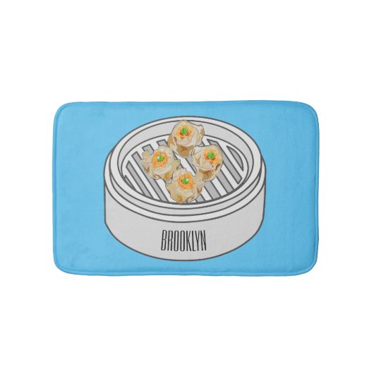 Tapis De Bain Illustration de Shumai dim sum (Devant)
