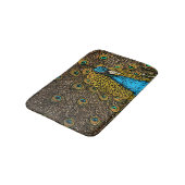 Tapis De Bain Illustration de splendeur de paon (Angle)