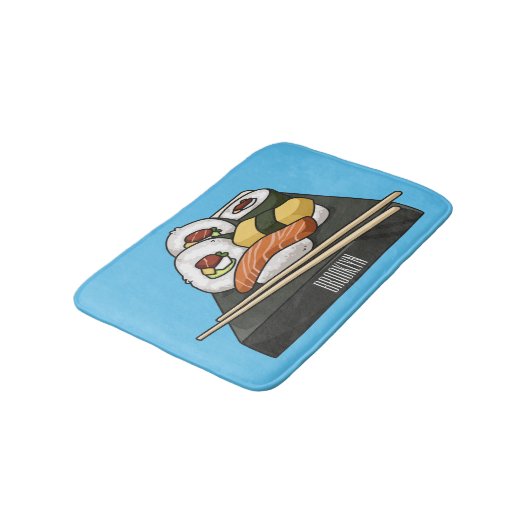 Tapis De Bain Illustration de sushi (Angle)