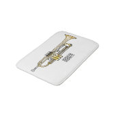 Tapis De Bain Illustration de trompette (Angle)