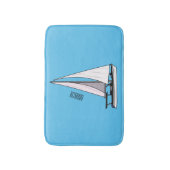 Tapis De Bain Illustration de voilier (Devant (Vertical))