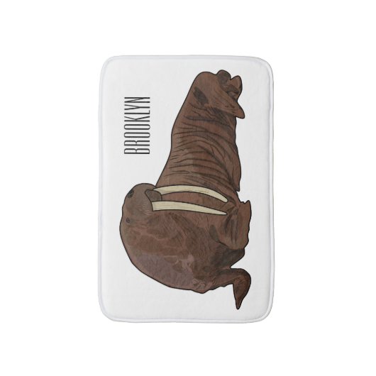 Tapis De Bain Illustration de Walrus (Devant (Vertical))