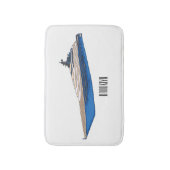 Tapis De Bain Illustration de yacht (Devant (Vertical))