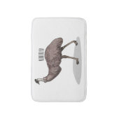 Tapis De Bain Illustration d'Emu bird (Devant (Vertical))