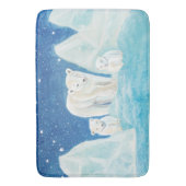 Tapis De Bain Illustration des ours polaires (devant Vertical)