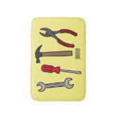 Tapis De Bain Illustration des outils de menuiserie (Devant (Vertical))