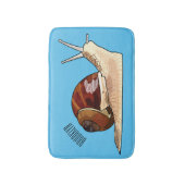 Tapis De Bain Illustration d'escargot (Devant (Vertical))