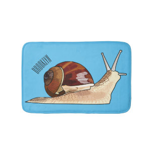 Tapis De Bain Illustration d'escargot