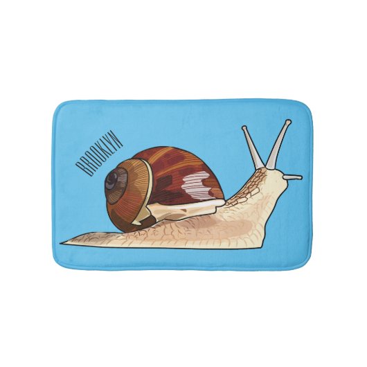 Tapis De Bain Illustration d'escargot (Devant)