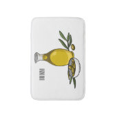 Tapis De Bain Illustration d'huile d'olive (Devant (Vertical))