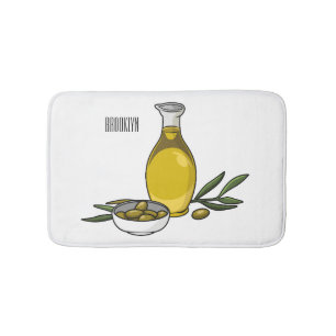Tapis De Bain Illustration d'huile d'olive