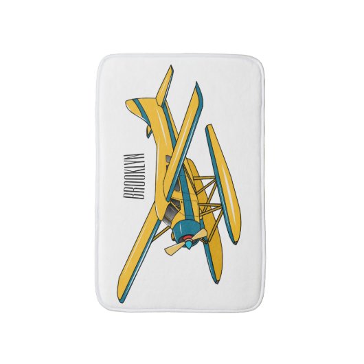 Tapis De Bain Illustration d'hydravion (Devant (Vertical))