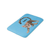 Tapis De Bain Illustration d'ocelot mignon (Angle)
