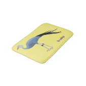 Tapis De Bain Illustration d'oiseau de grue bleue (Angle)