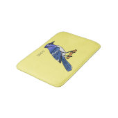 Tapis De Bain Illustration d'oiseau de jay bleu (Angle)