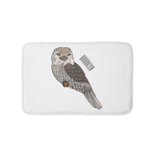 Tapis De Bain Illustration d'oiseau de Tawny frogmouth