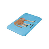Tapis De Bain Illustration drôle de singe proboscis (Angle)