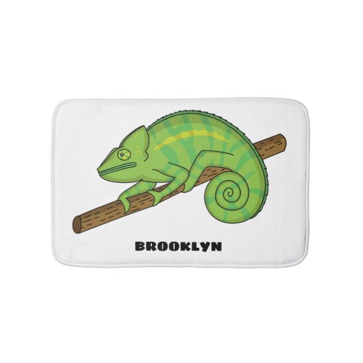 Tapis De Bain Illustration du caméléon de la parson (Devant)