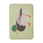 Tapis De Bain Illustration du canard de Mallard vert pâle (Devant (Vertical))