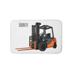 Tapis De Bain Illustration du chariot élévateur