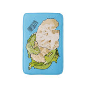 Tapis De Bain Illustration du chou-fleur (Devant (Vertical))