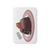 Tapis De Bain Illustration du gâteau de lave au chocolat (Devant (Vertical))