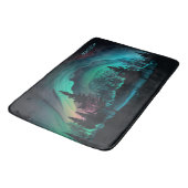 Tapis De Bain Illustration du nom personnalisé Aurora Borealis (Angle)