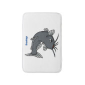 Tapis De Bain Illustration du poisson-chat mignon (Devant (Vertical))