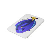 Tapis De Bain Illustration du poisson de la cuve bleue (Angle)