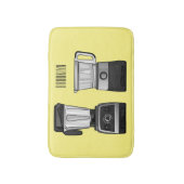 Tapis De Bain Illustration du processeur et du mixeur alimentair (Devant (Vertical))