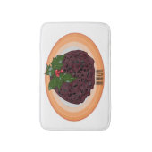 Tapis De Bain Illustration du pudding de Noël (Devant (Vertical))