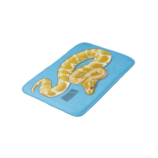 Tapis De Bain Illustration du serpent python birman (Angle)