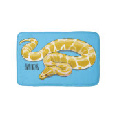 Tapis De Bain Illustration du serpent python birman (Devant)