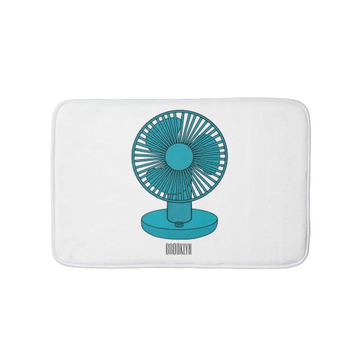 Tapis De Bain Illustration du ventilateur (Devant)