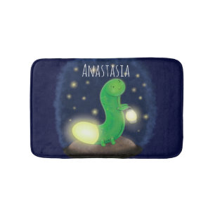 Tapis De Bain Illustration du ver vert mou