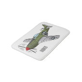 Tapis De Bain Illustration d'un avion militaire (Angle)