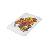 Tapis De Bain Illustration d'un camion de nourriture pour chien  (Angle)