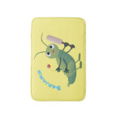 Tapis De Bain Illustration d'un insecte du cricket vert mou (Devant (Vertical))