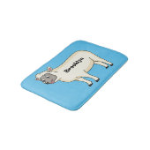 Tapis De Bain Illustration d'un mouton joyeux (Angle)