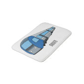 Tapis De Bain Illustration d'un train électrique (Angle)