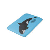 Tapis De Bain Illustration d'une baleine tueuse (Angle)